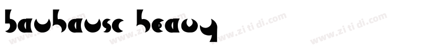 BauhausC Heavy字体转换